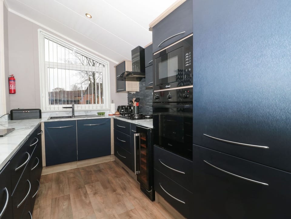 Fridge, dishwasher, electric kettle, toaster