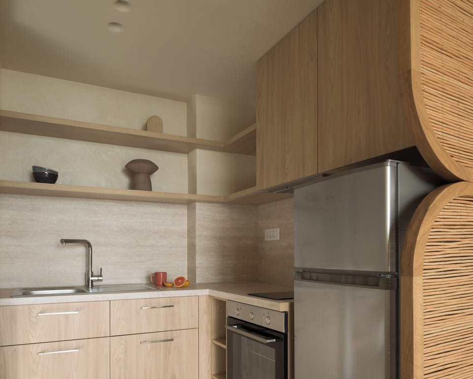 Studio, Sea View | Private kitchen | Fridge, oven, dishwasher, coffee/tea maker