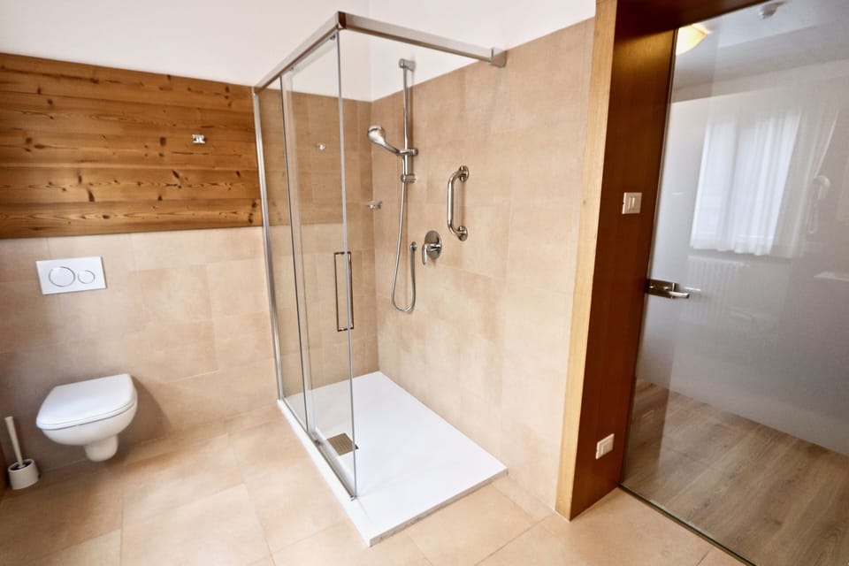 Hair dryer, bathrobes, bidet, towels