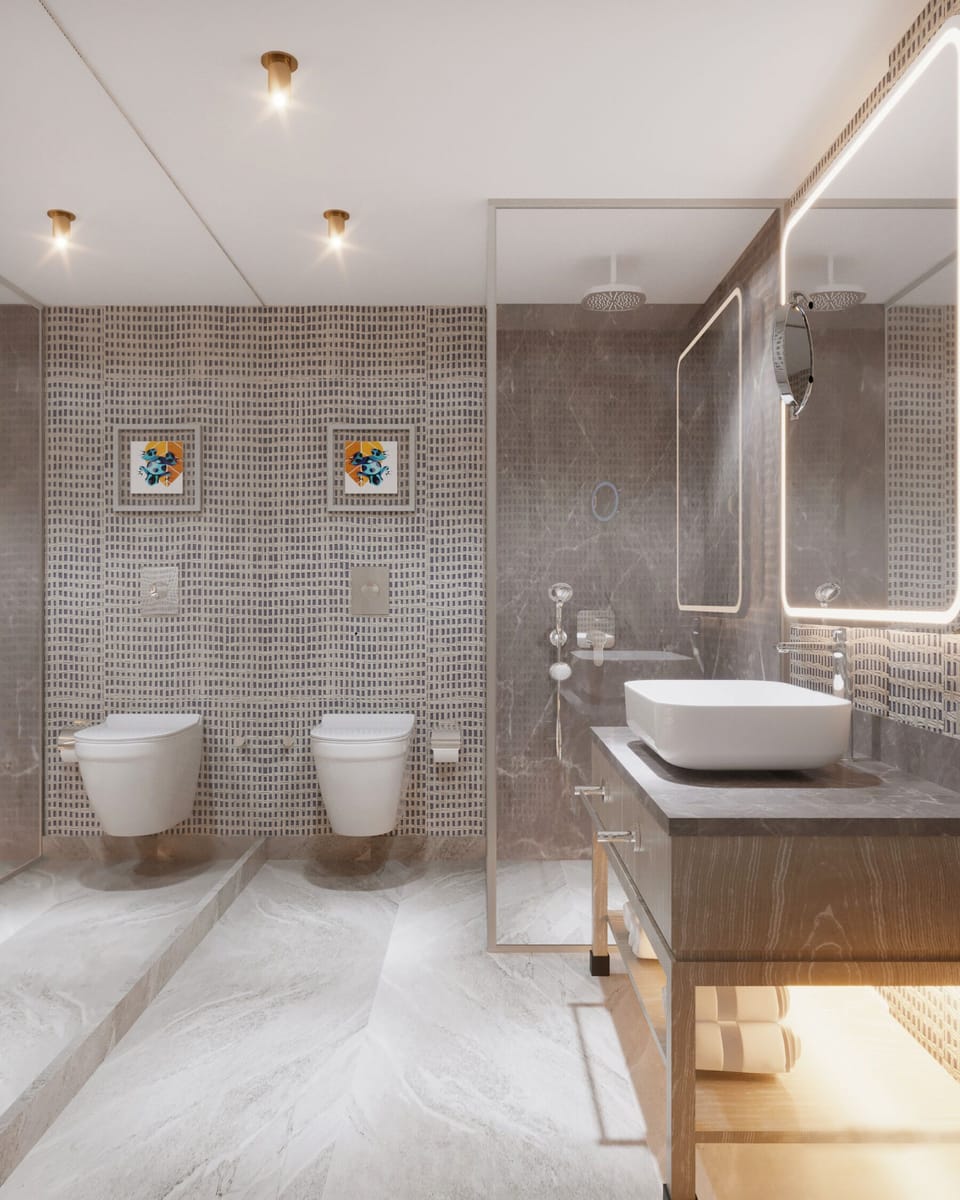 Executive Villa, 2 Bedrooms, 2 Bathrooms, Garden Area | Bathroom | Free toiletries, hair dryer, bathrobes, slippers