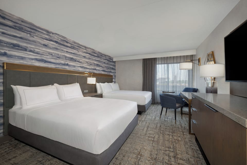 Room, 2 Queen Beds | Hypo-allergenic bedding, in-room safe, individually furnished, desk