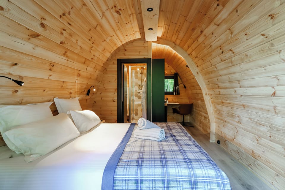 Room, 1 Queen Bed (Eco-Lodge) | Hypo-allergenic bedding, in-room safe, desk, blackout drapes
