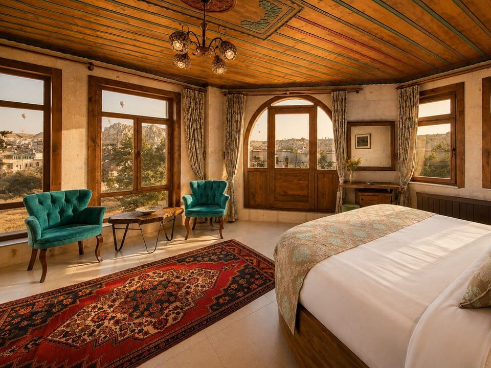 Panoramic Terrace Suite with Jacuzzi | 1 bedroom, minibar, desk, blackout drapes