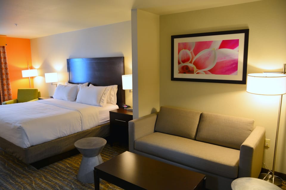 Room, 1 King Bed, Accessible (Communications, Mobility) | Desk, laptop workspace, iron/ironing board, free rollaway beds