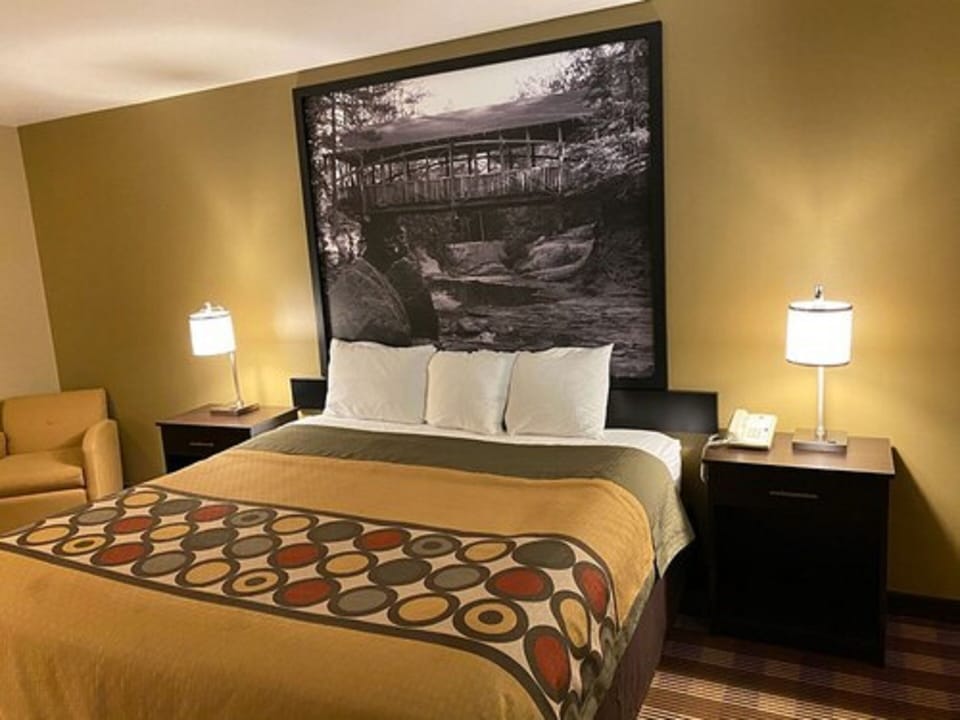 Premium bedding, pillowtop beds, desk, iron/ironing board