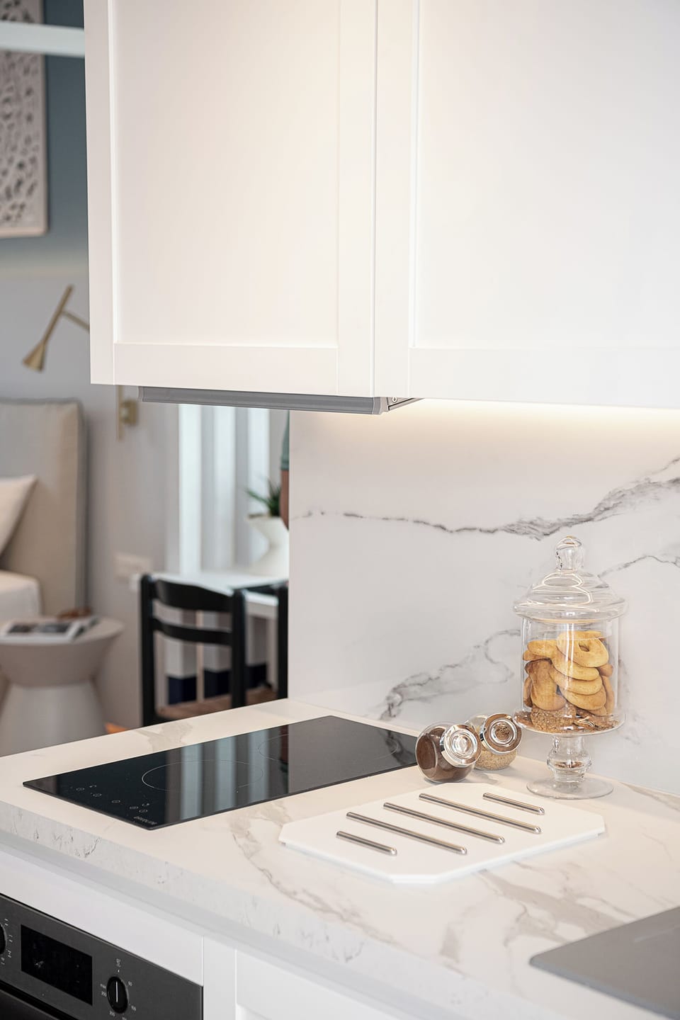 Luxury Studio, Non Smoking, Sea View | Private kitchen | Full-size fridge, oven, stovetop, espresso maker