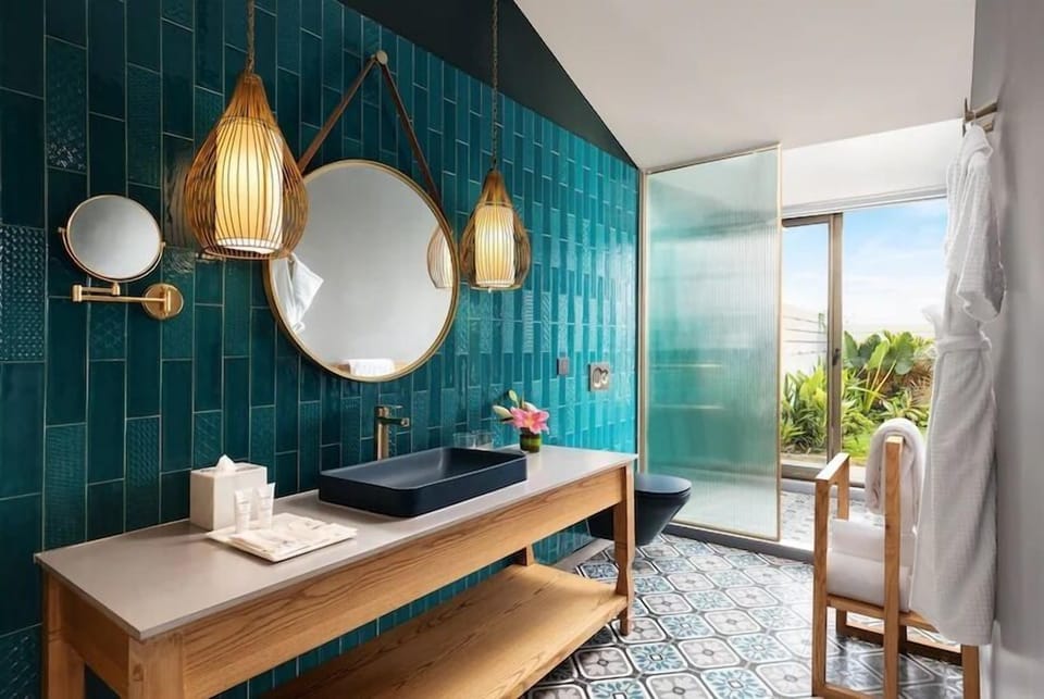 Superior Room, 1 Queen Bed (Premium Cottage with Private Pool) | Bathroom | Shower, rainfall showerhead, designer toiletries, hair dryer