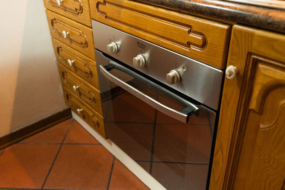 Apartment | Private kitchen | Fridge, microwave, oven, stovetop