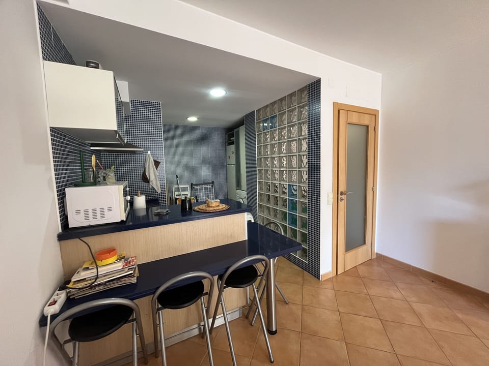 Apartment | Private kitchen | Full-size fridge, microwave, oven, stovetop