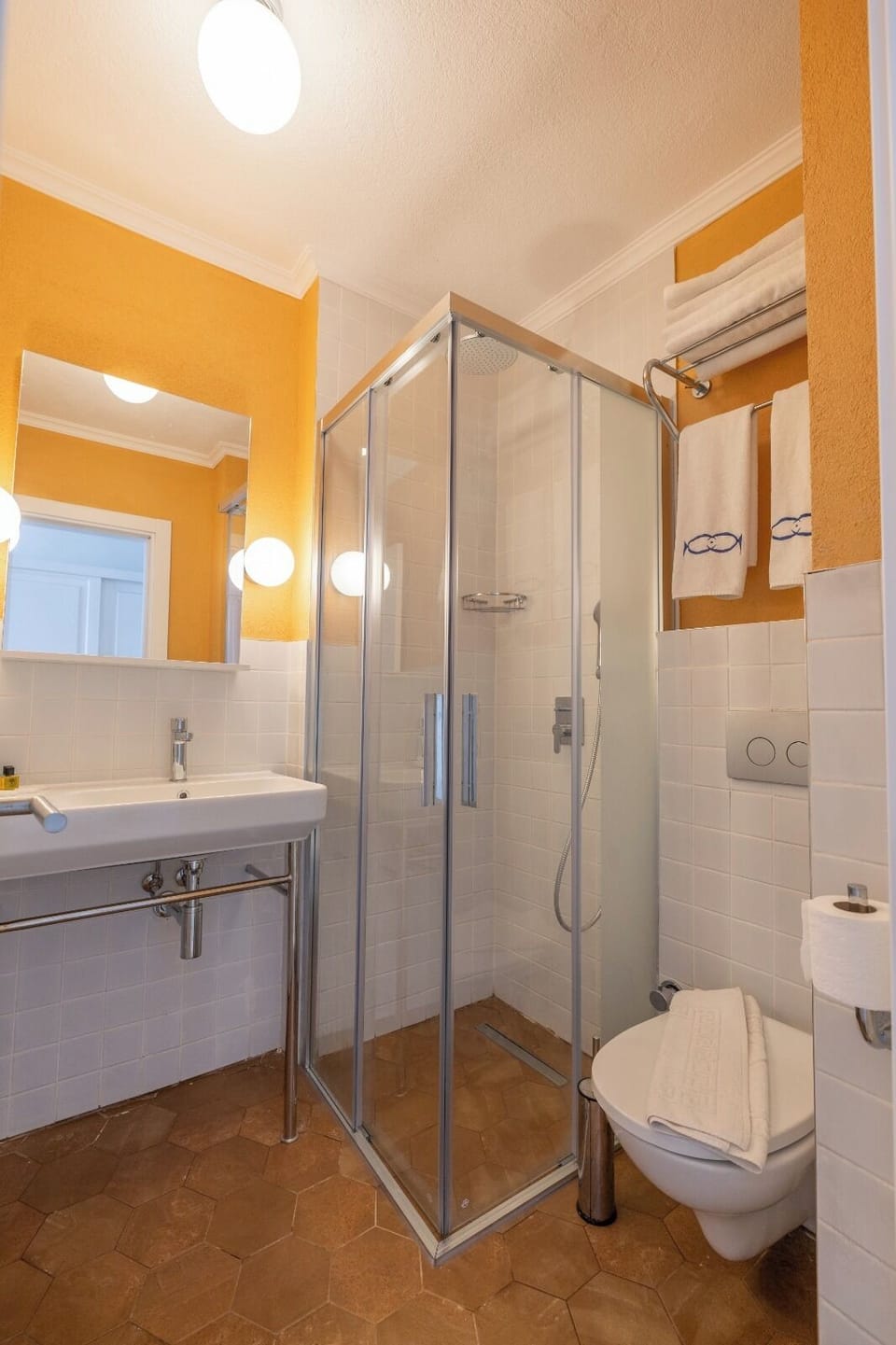 Free toiletries, hair dryer, towels