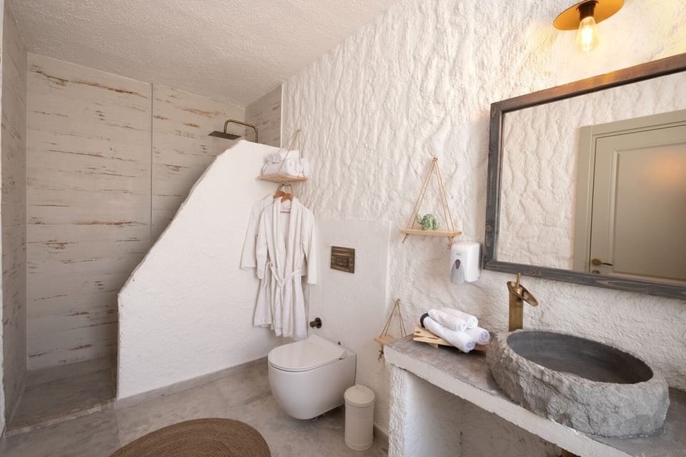 Junior Room, Non Smoking, Pool View | Bathroom | Shower, rainfall showerhead, free toiletries, hair dryer
