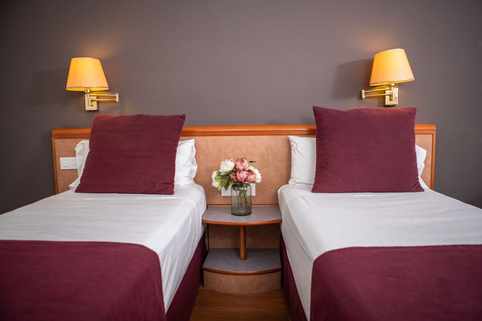 Laptop workspace, blackout drapes, free WiFi, bed sheets