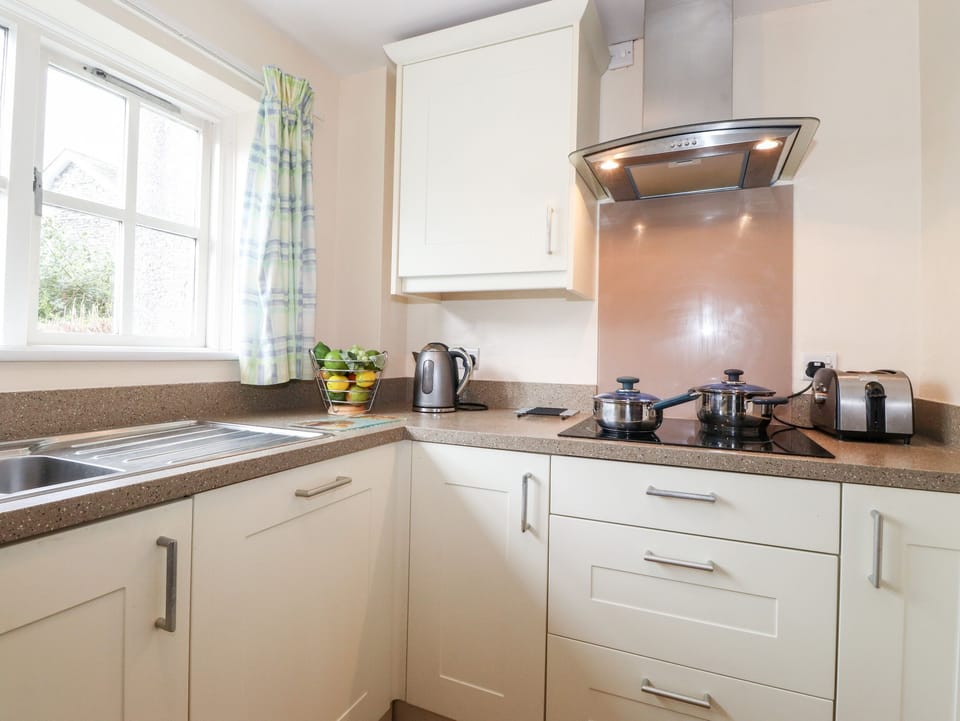 Fridge, dishwasher, electric kettle, toaster