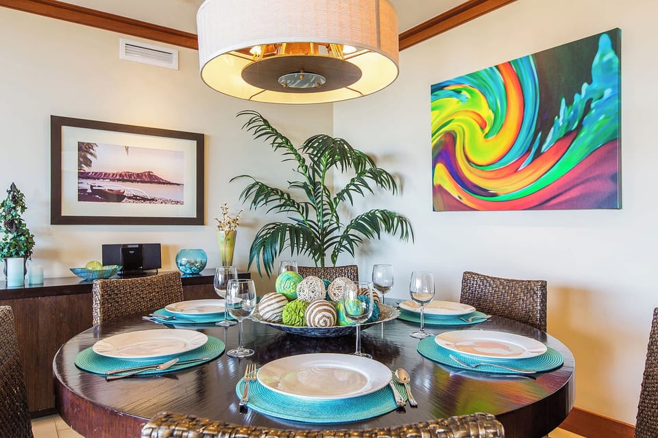Condo, Multiple Beds, Balcony, Ocean View (Hale Leilani) | Dining