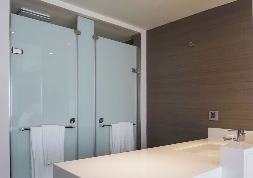 Standard Double Room | Bathroom | Shower, hair dryer, towels, shampoo