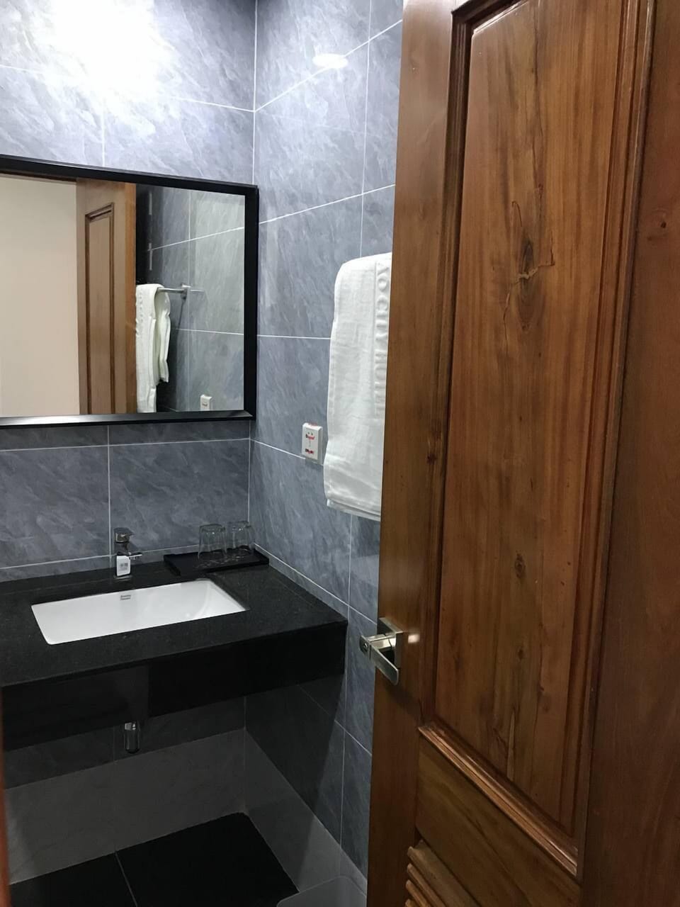 Free toiletries, hair dryer, towels