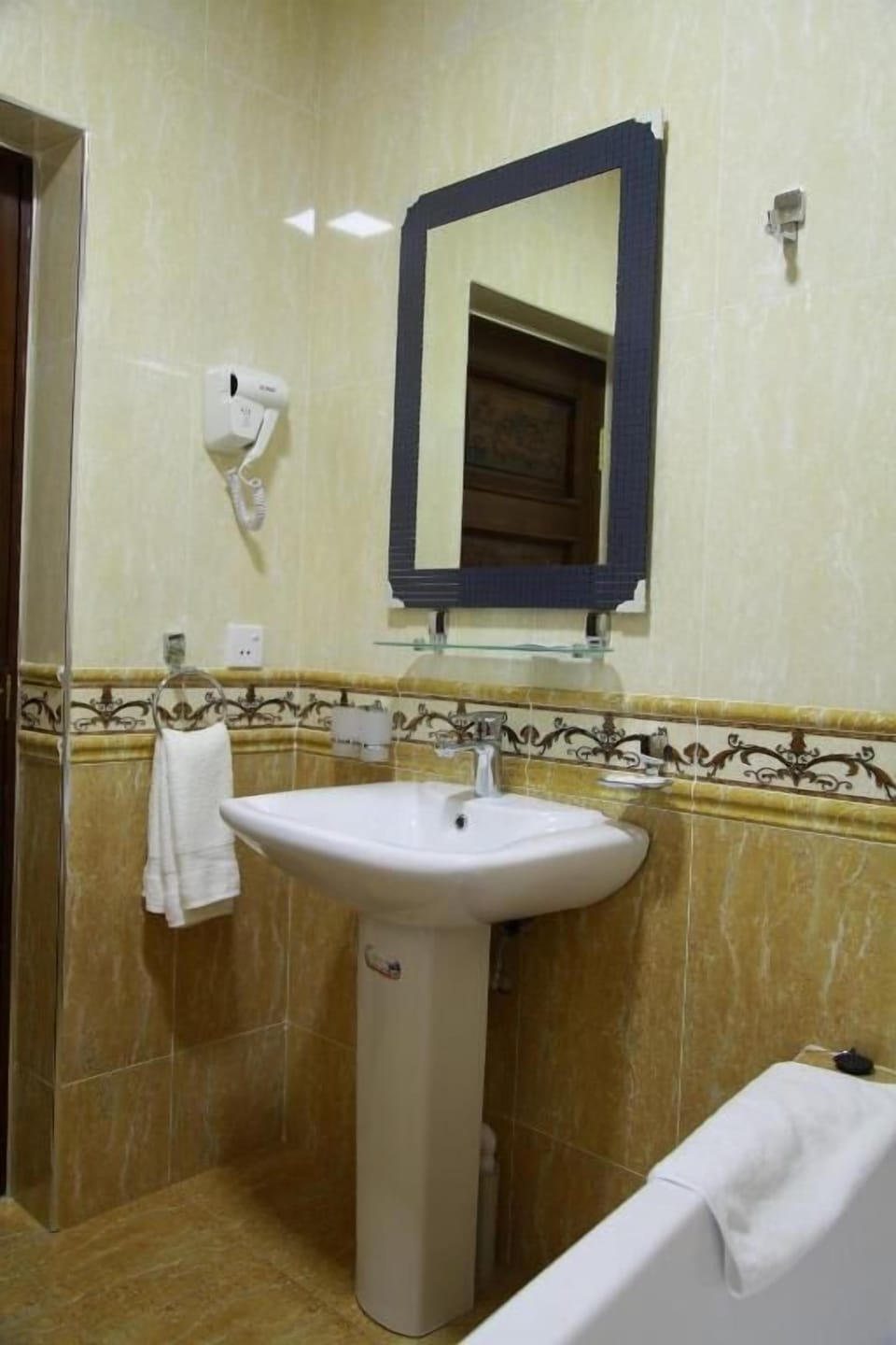 Free toiletries, hair dryer, slippers, towels