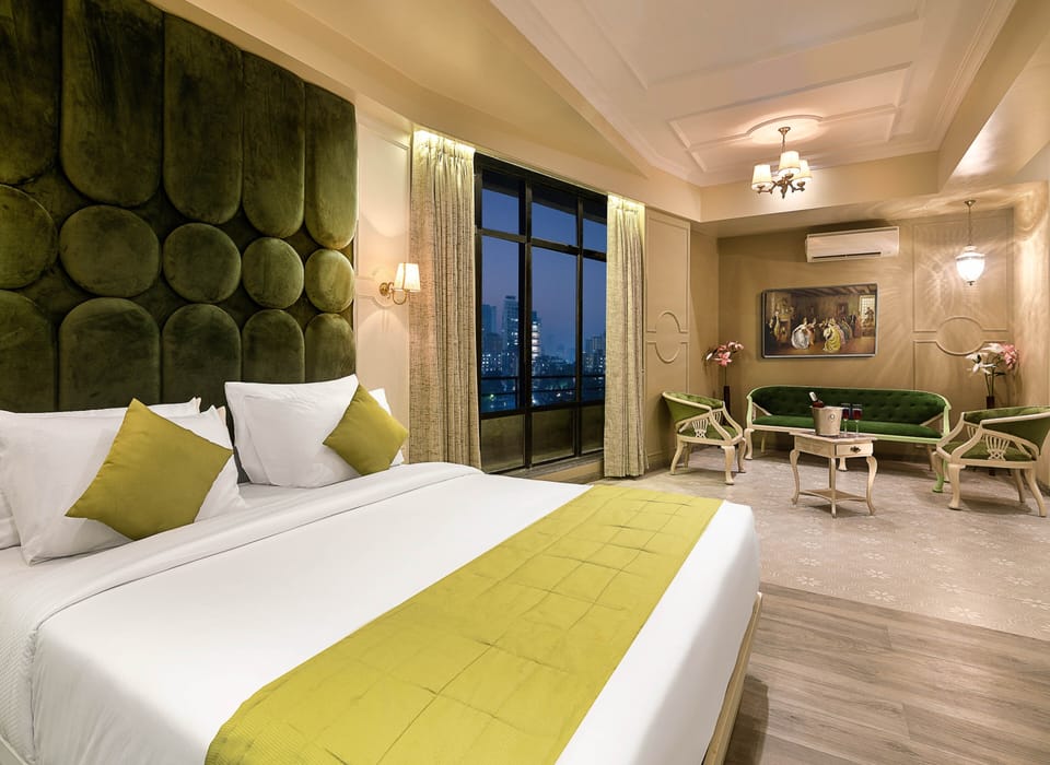 Premium Club Room with 2 way Airport Transfers and Cocktail Houes | Soundproofing, free WiFi