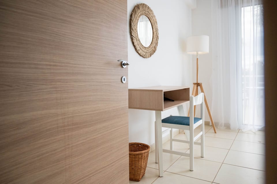 Superior Apartment, 1 Bedroom, Pool View | 1 bedroom, in-room safe, individually decorated, individually furnished