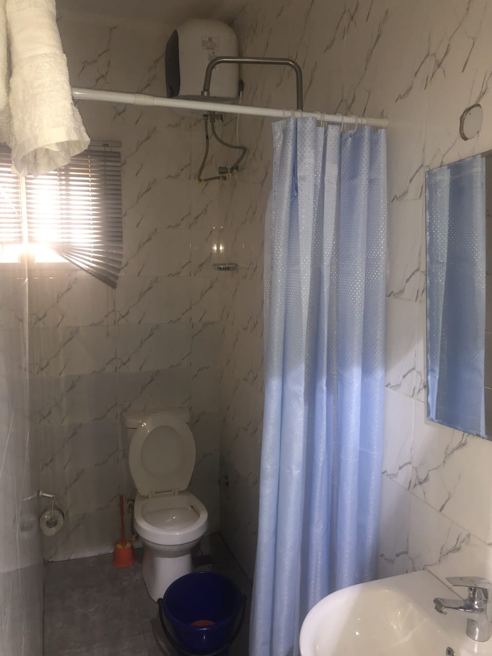 Free toiletries, bathrobes, towels, soap