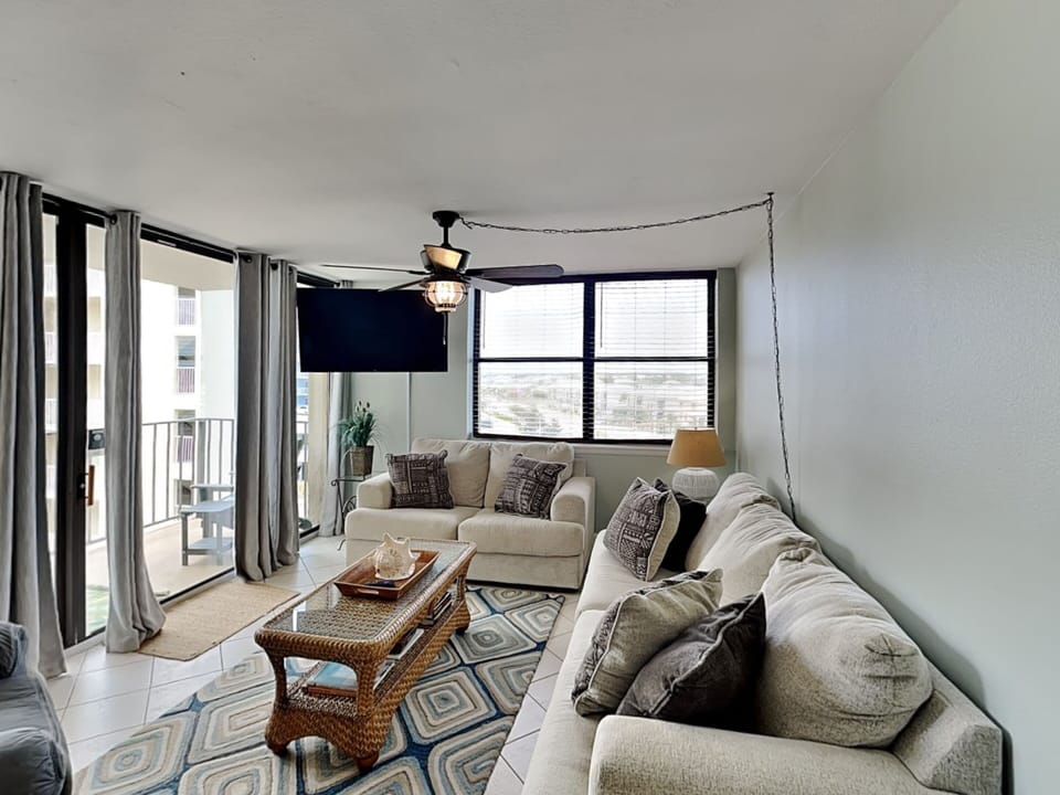 Condo, Multiple Beds, Balcony, Ocean View (505) | Living area | 40-inch flat-screen TV with digital channels, TV