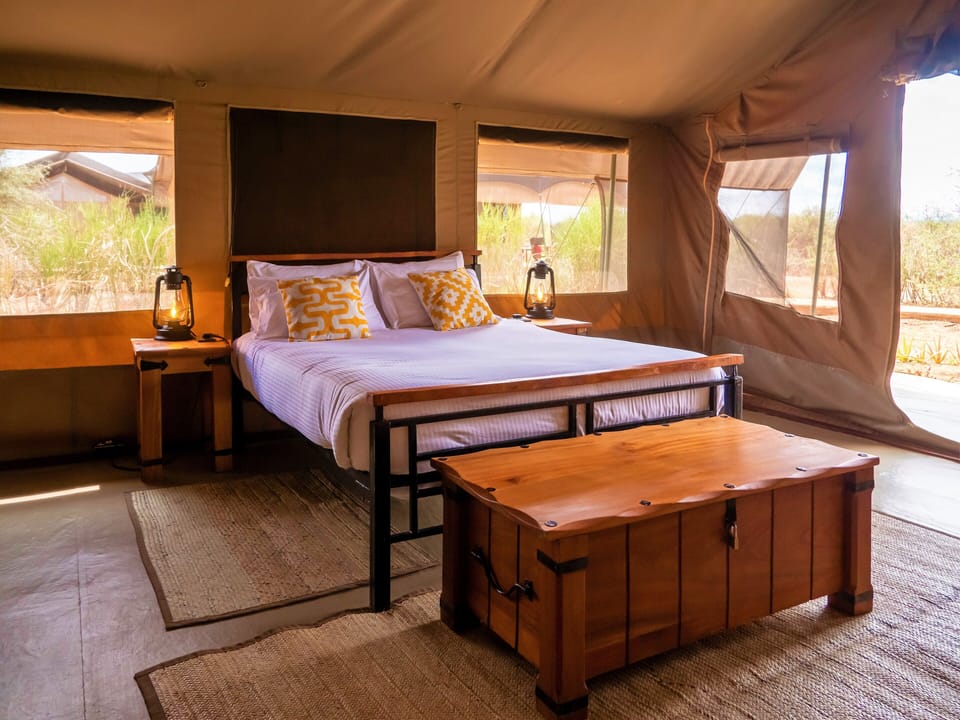 Standard Tent | Egyptian cotton sheets, premium bedding, down comforters