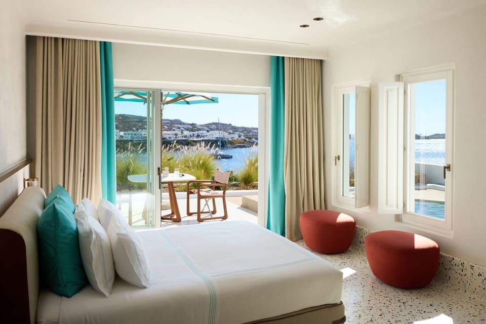 Grand Suite, Private Pool, Sea View | Frette Italian sheets, premium bedding, in-room safe, desk