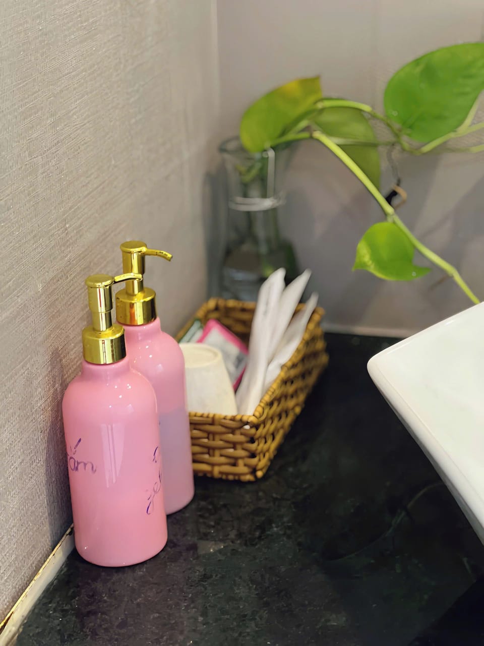 Superior Room | Bathroom | Rainfall showerhead, hair dryer, slippers, towels