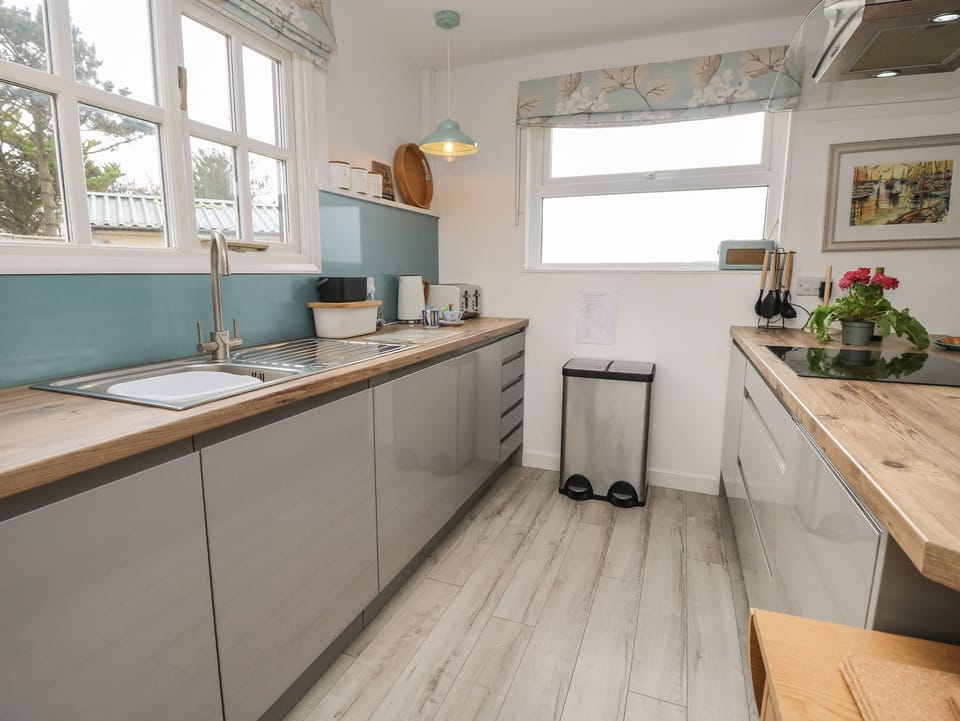 Fridge, dishwasher, electric kettle, toaster