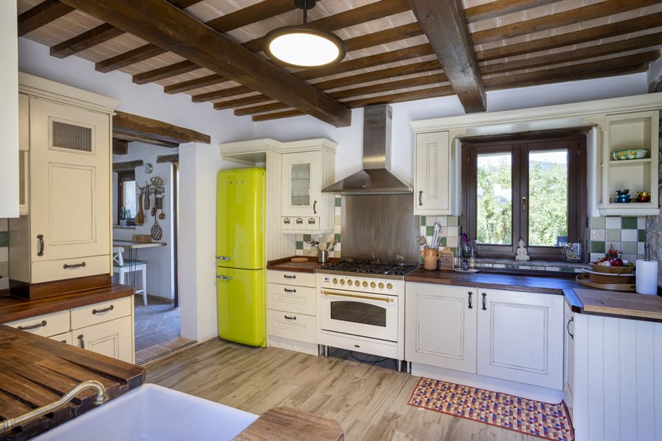 Design Villa, Private Pool, Mountain View | Private kitchen | Full-size fridge, microwave, oven, espresso maker