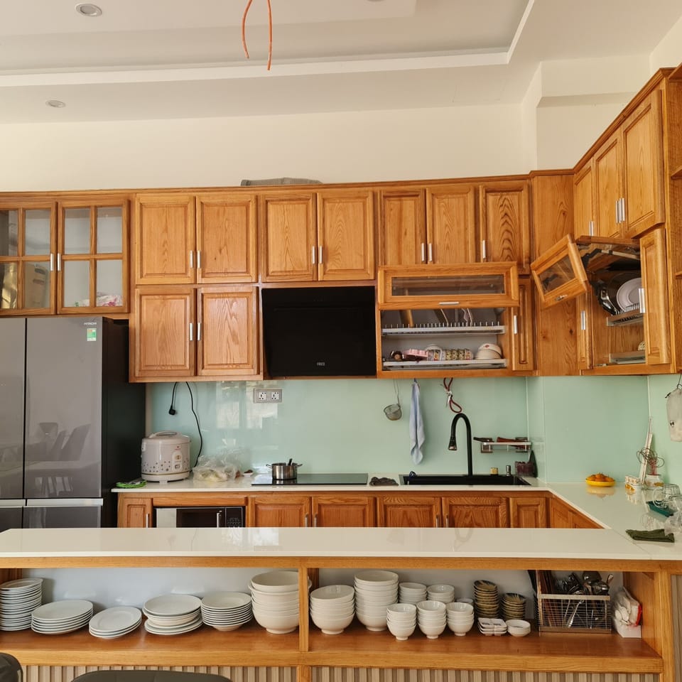 Shared fridge, microwave, electric kettle