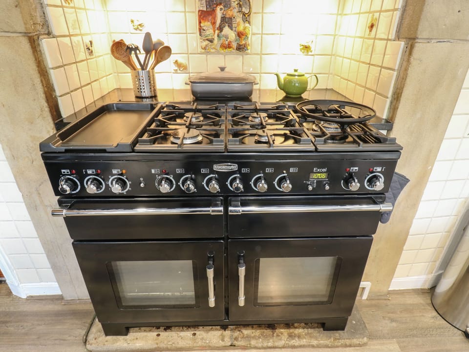 Fridge, dishwasher, electric kettle, toaster