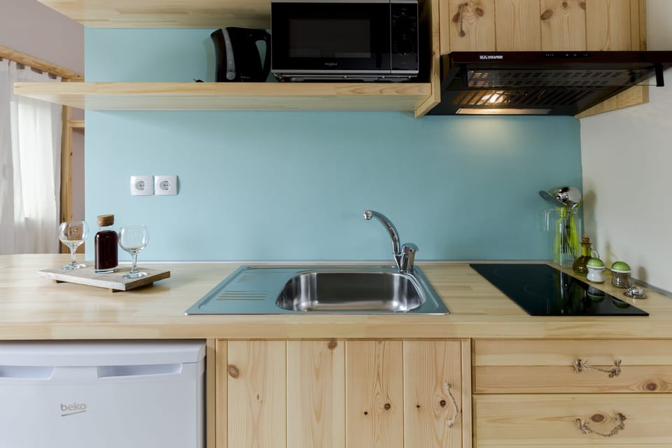 Comfort Double Room | Private kitchen | Fridge, coffee/tea maker, electric kettle, freezer