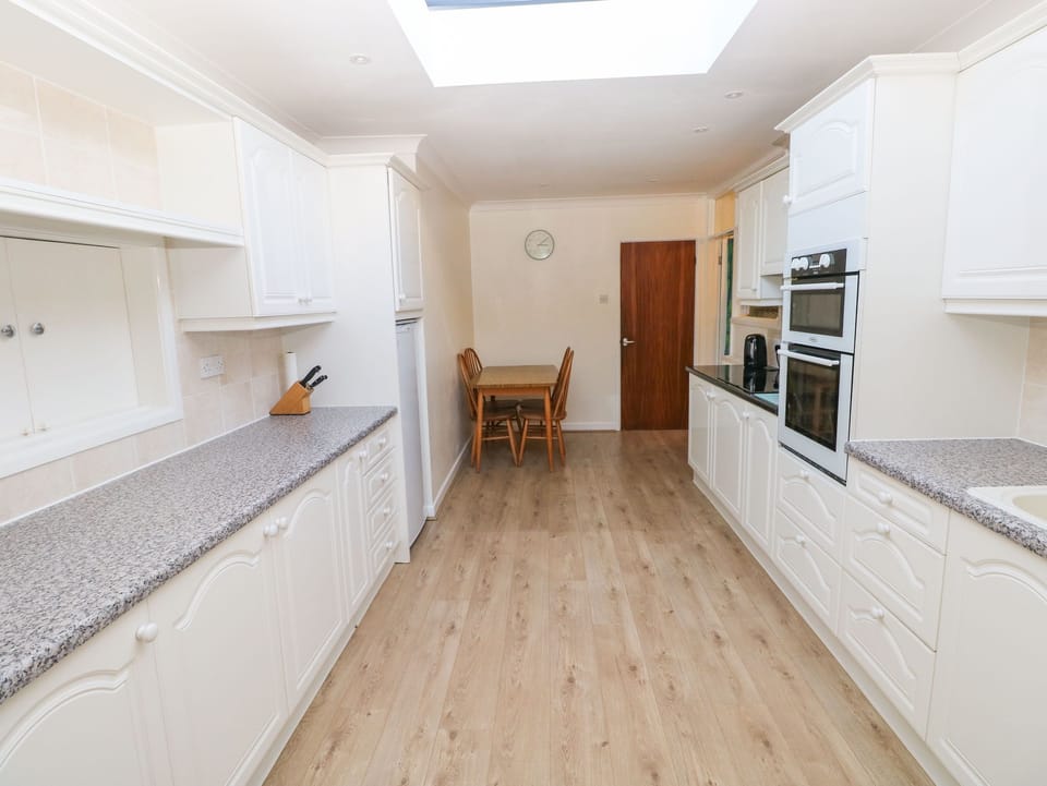 Fridge, dishwasher, electric kettle, toaster