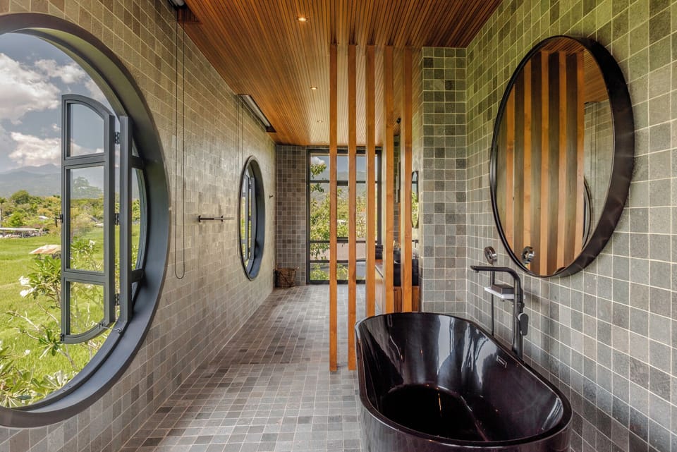 Exclusive Villa, 6 Bedrooms, Private Pool, Beach View | Bathroom | Rainfall showerhead, free toiletries, bathrobes, bidet