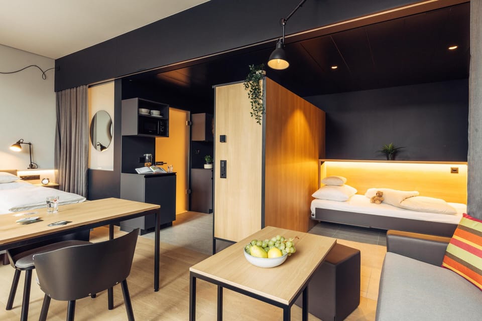 In-room safe, iron/ironing board, free cribs/infant beds, free WiFi