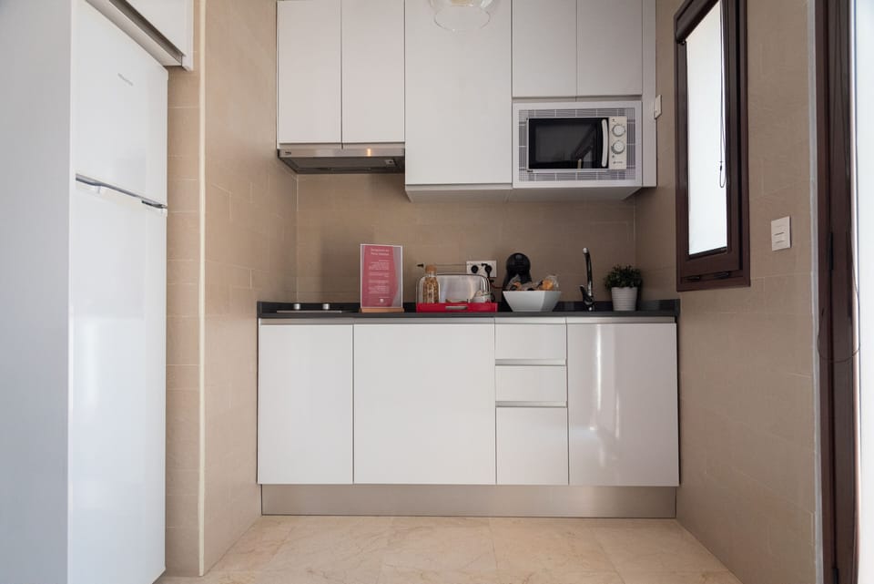 Duplex, Balcony | Private kitchen | Full-size fridge, microwave, stovetop, coffee/tea maker