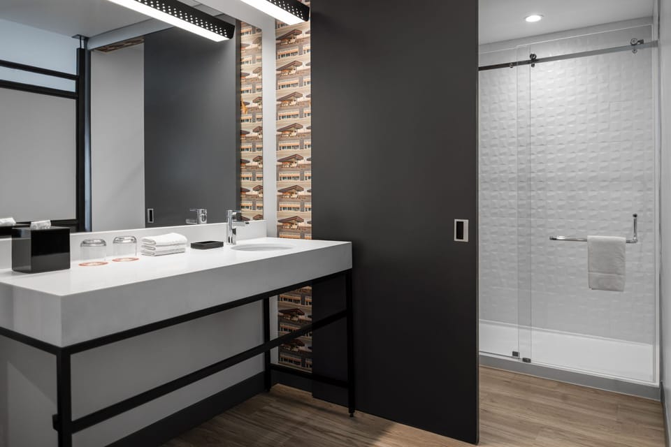 Room, 1 King Bed, City View | Bathroom | Shower, hair dryer, towels