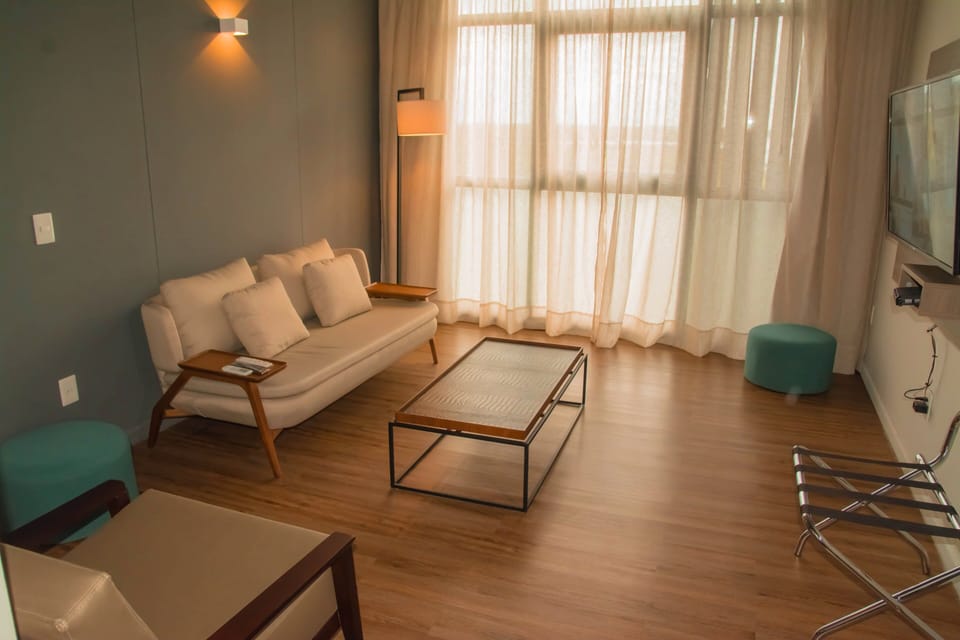 Standard Suite, Multiple Beds, Park View | Living area | 42-inch Smart TV with satellite channels, TV, Netflix