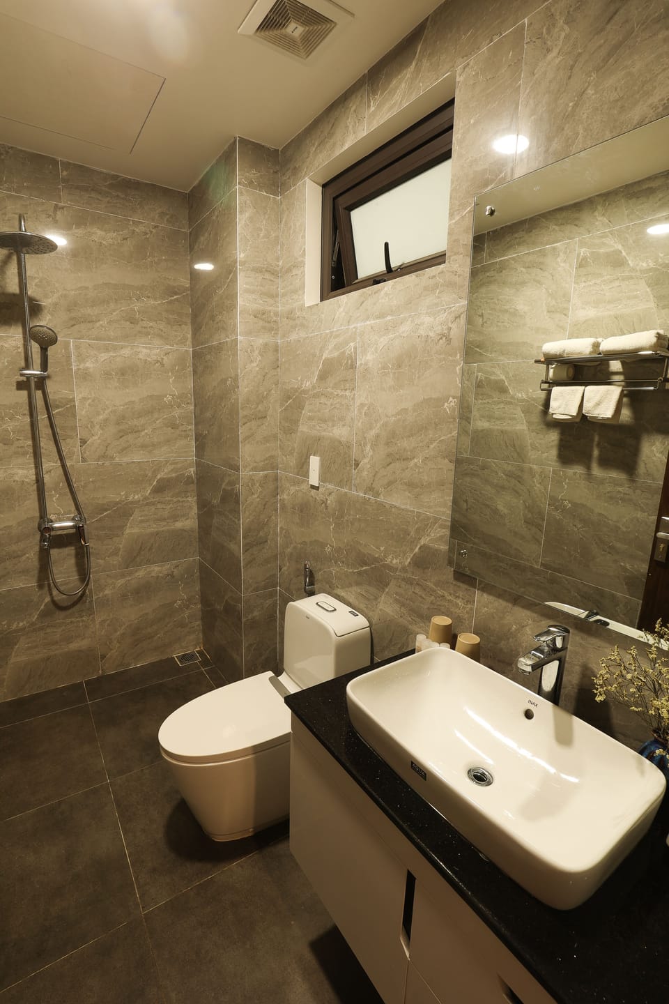 Family Double or Twin Room | Bathroom | Separate tub and shower, rainfall showerhead, free toiletries