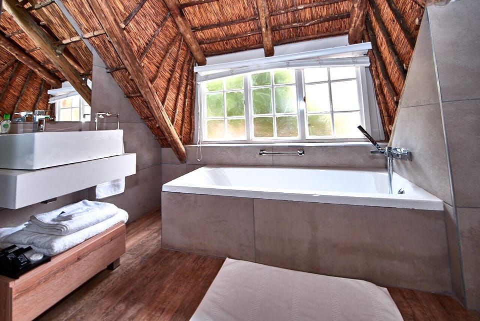 Safari Suite | Bathroom | Hair dryer, towels, soap, shampoo