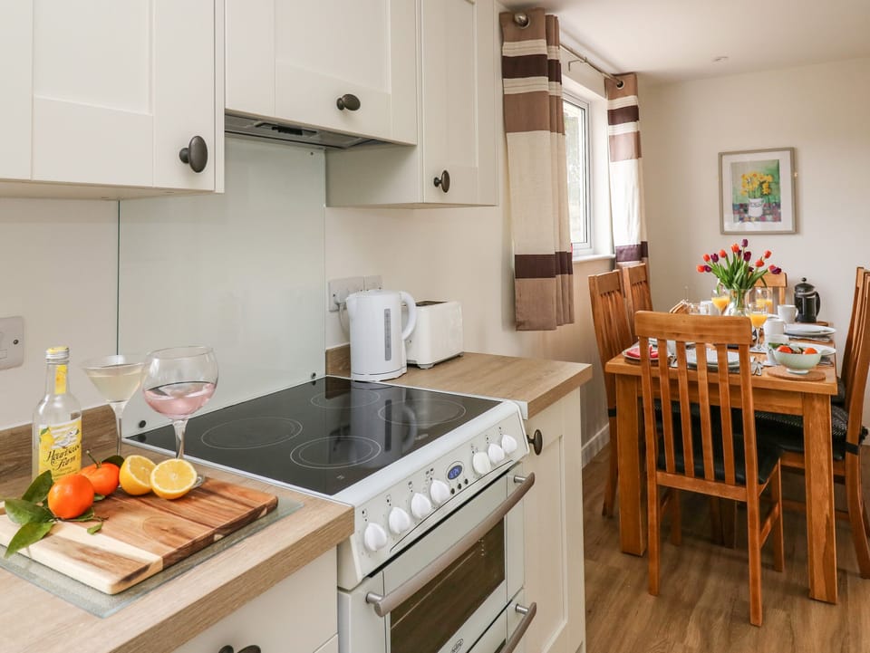 Fridge, dishwasher, electric kettle, toaster