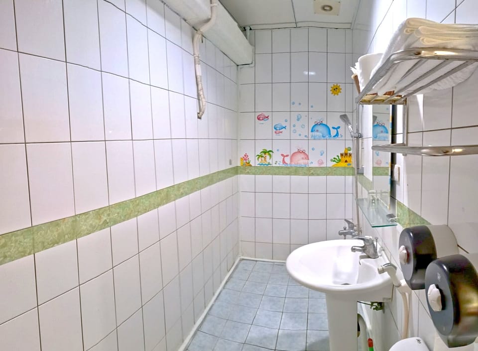 Family Room | Bathroom | Shower, free toiletries, hair dryer, towels