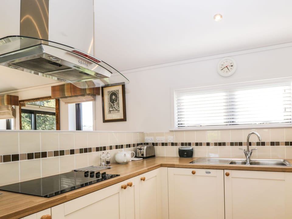 Fridge, dishwasher, electric kettle, toaster