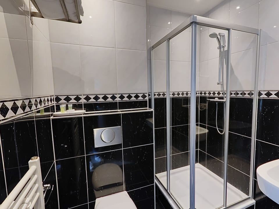 Single Room, 1 Twin Bed | Bathroom | Hair dryer, towels