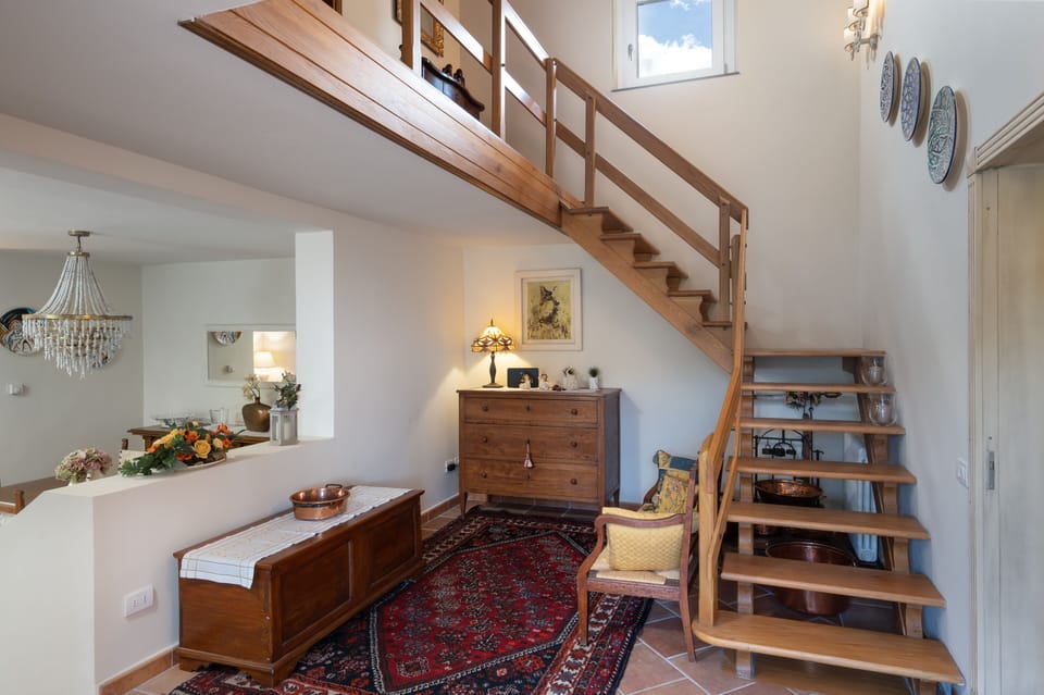 Villa | Living area | 32-inch flat-screen TV with satellite channels, TV, fireplace