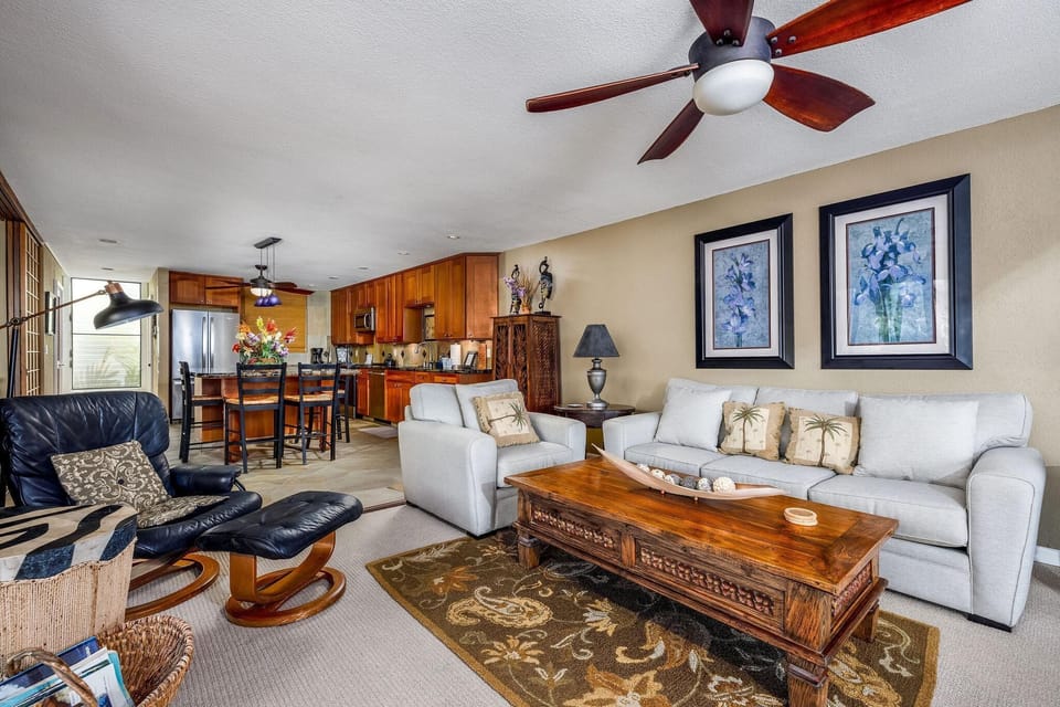 Condo, 1 King Bed (Keauhou Kona Surf & Racquet Club #5-2) | Living area