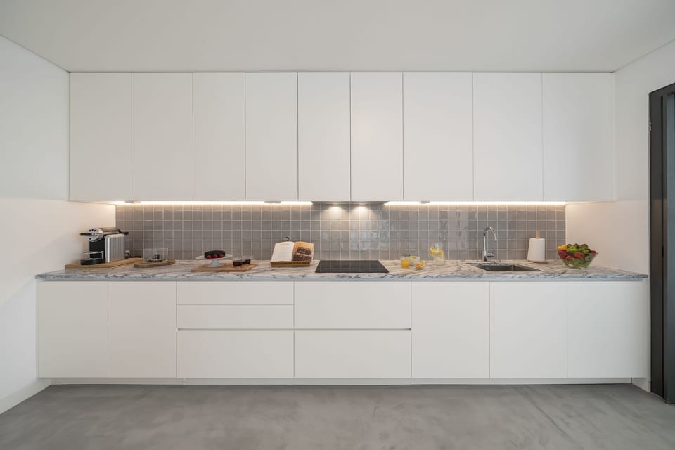 Premium Villa | Private kitchen | Full-size fridge, microwave, oven, stovetop