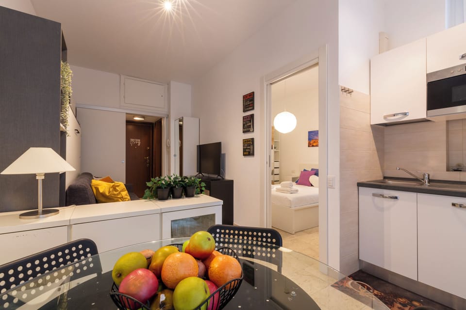 City Apartment | Living area | 43-inch flat-screen TV with digital channels, TV