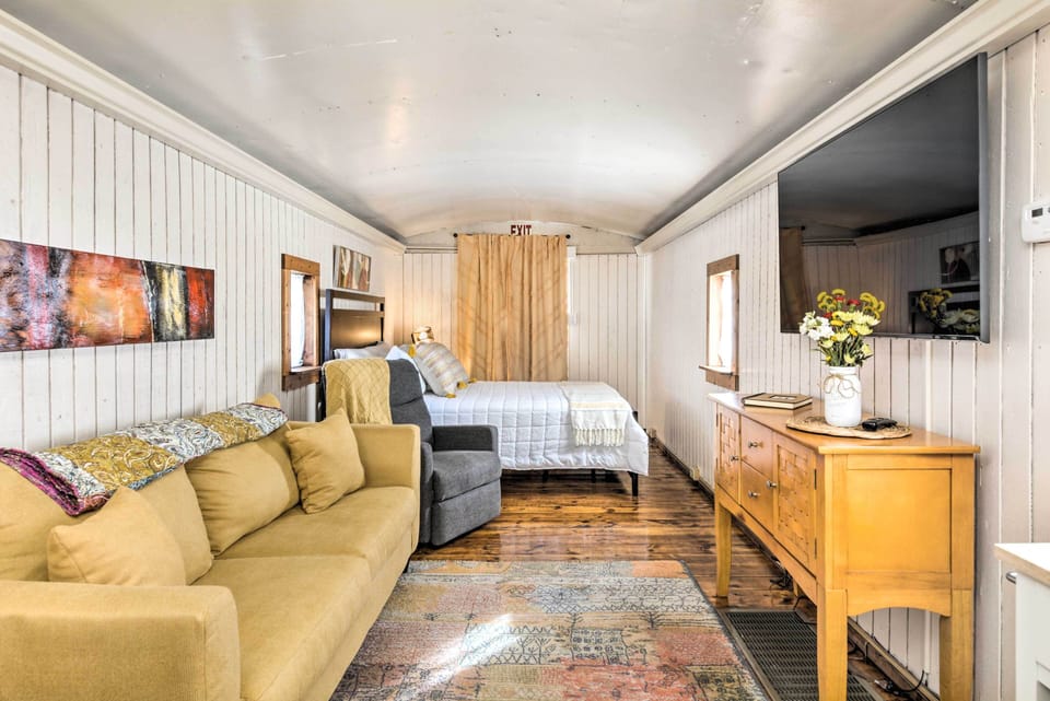 Unique Joplin Gem: Converted Train Car Studio Apartment in Missouri